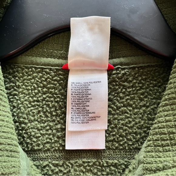 The North Face Vintage Windstopper Full Zip Fleece Size Medium Green Jacket - Picture 10 of 15